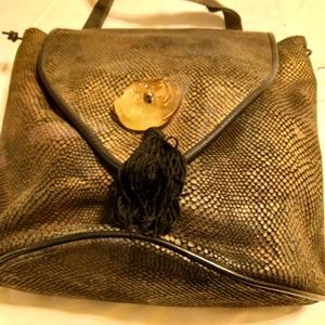 Snakeskin Crossbody bag in soft Grey tones